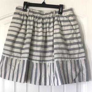 Madewell Striped Skirt Sz Medium